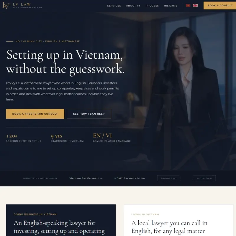 LV Law website